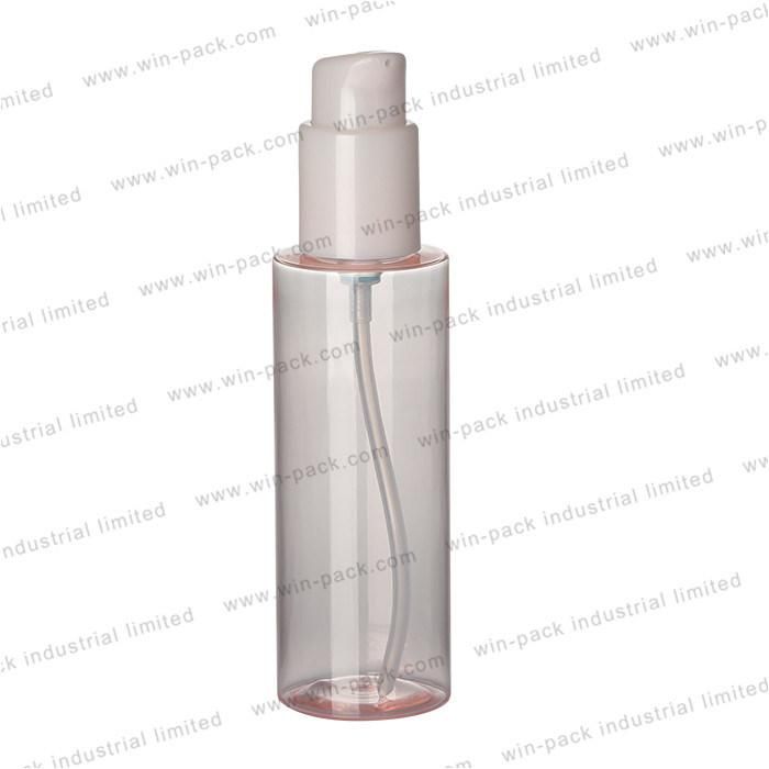 150ml Round Shape Clear Pet Recyclable Material Plastic Body Lotion Pump Bottle Container Bottle