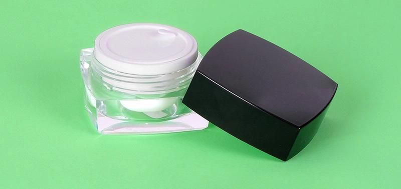 5g 10g 20g 25g 30g 50g 15ml 30ml 40ml 50ml 80ml 100ml Empty Double Wall Clear Plastic Acrylic Cream Jar and Bottle Set for Skin Care