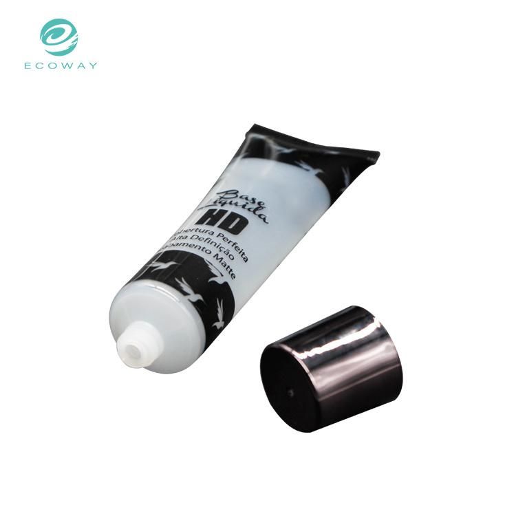 30ml Transparent Tube Electroplating Screw Cap Tube Body Offset Printing Text Screen Printing Muscle Base Liquid Tube Cosmetic Tube