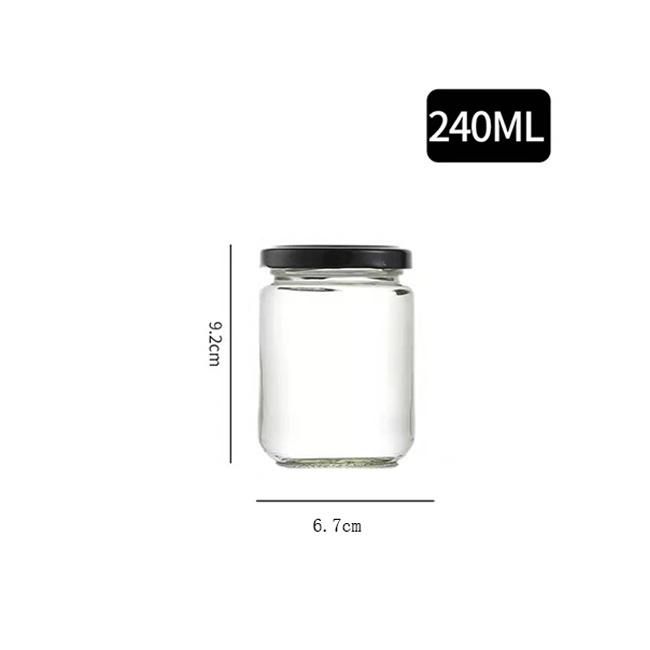 Wholesale 8 Oz Round Pickles Glass Jar with Metal Cap