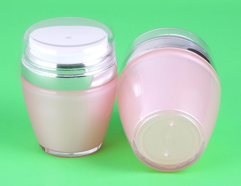 30g 50g Pink Empty Plastic Acrylic Cream Vacunm Bottle for Skin Care