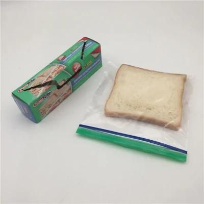 Cute Biodegradable Plastic Zipper Bag LDPE Sandwich Food Freezer Packaging Zip Lock Plastic Bag