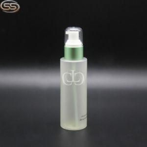 120ml Pet Cylinder Pearly Effect Surface Skin Care Lotion Pump Plating Pump Bottle Plastic Packaging
