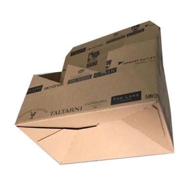 Custom Made Corrugated 6 Bottle Cardboard Wine Box