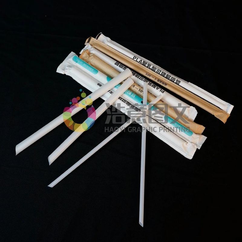 China Wholesale Disposable Independent Packaging Beverage Plastic Thick Straw Packaging