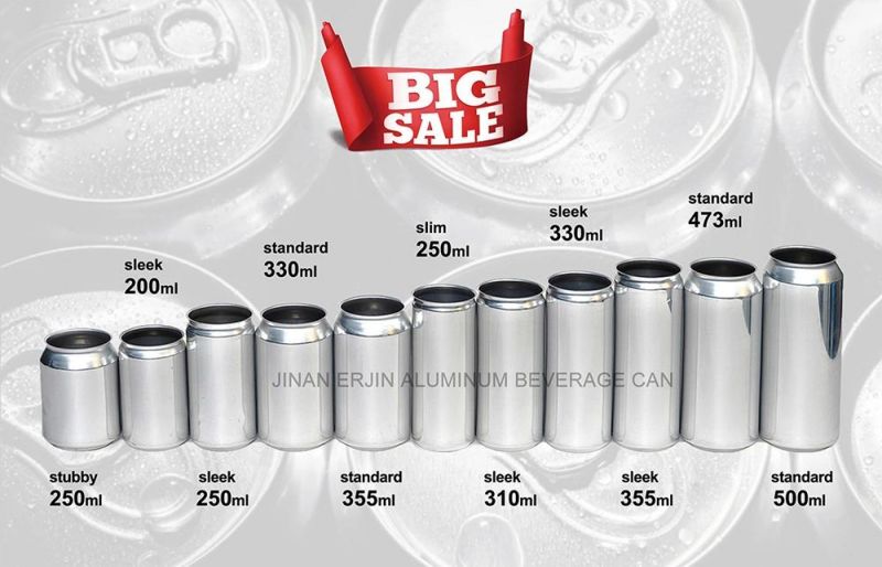 250ml Aluminum Cans with Top