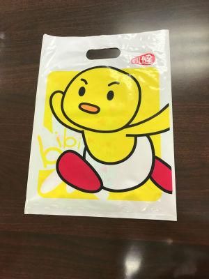 Custom Cartoon Printed PE Gift Bag Handle Bag