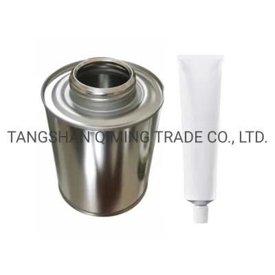 China Manufacture Hot Sale Cement Screw Top Metal Tin Can with Ball Dauber