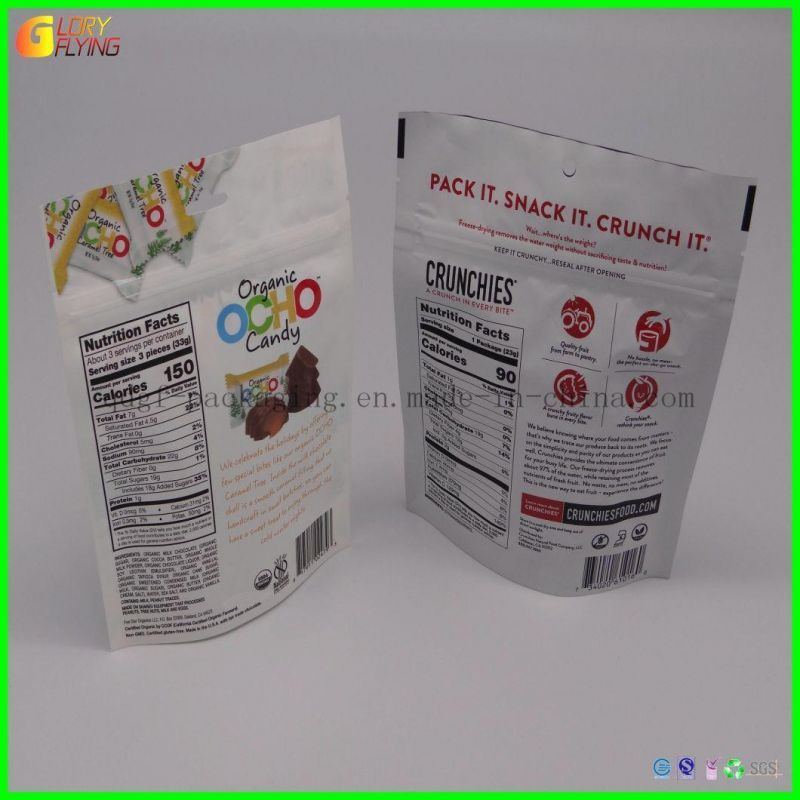 Boutique Printed Frozen Plastic Bags with Transparent Window Plastic Bags