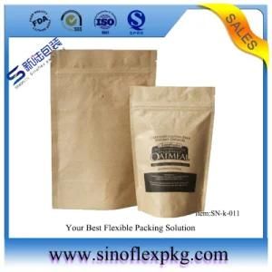 Zip Lock Kraft Paper Coffee Bags