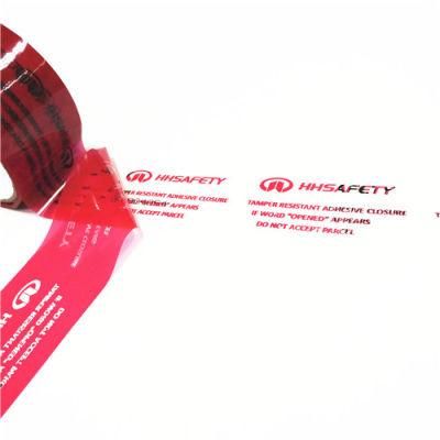 Tamper Evident Security Sealing Tape for Plastic Bag