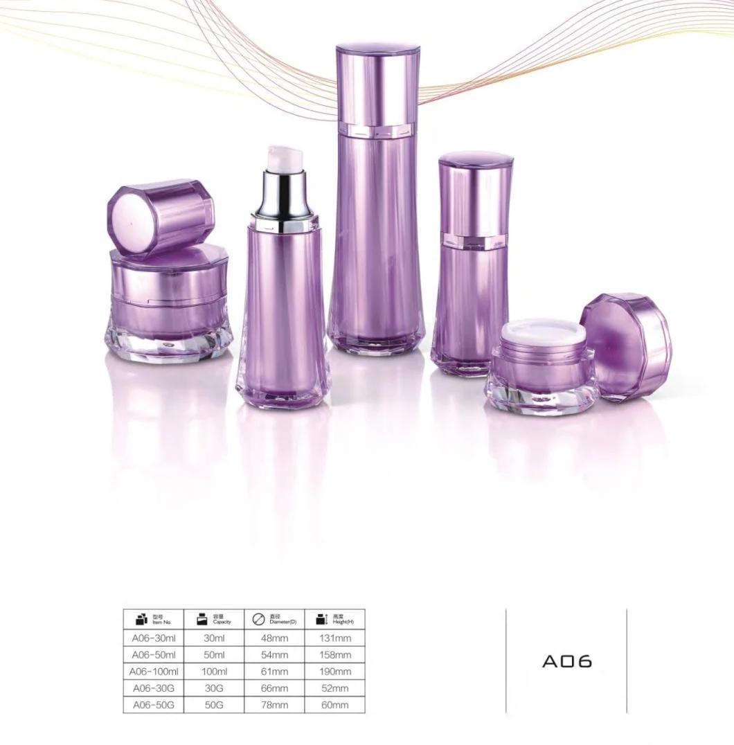 Top Level Cosmetic Pet Bottle Sprayer Bottle Plastic Bottle Have Stock Wholesale Cosmetic Container 15ml 30ml 50ml 60m Lelectroplated Silver Glass Bottle