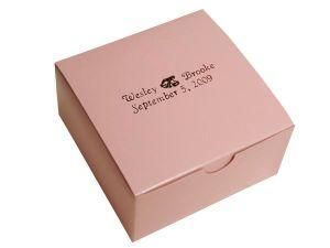Elegant Design Hot Selling Pink Colour Cake Box (YY-K0010)