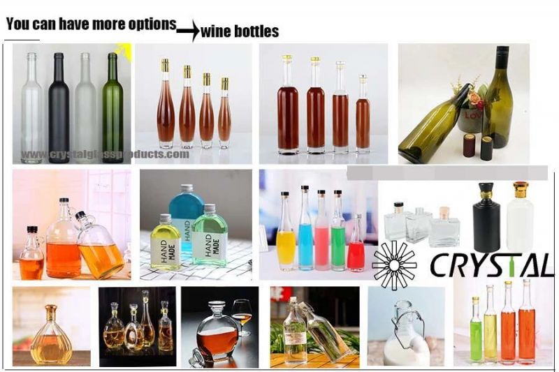 240ml 350ml 500ml Olive Oil Bottle /Crystal White Glass Wine Bottle