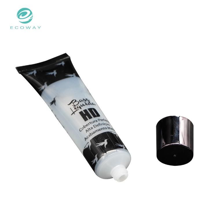 30ml Transparent Tube Electroplating Screw Cap Tube Body Offset Printing Text Screen Printing Muscle Base Liquid Tube Cosmetic Tube