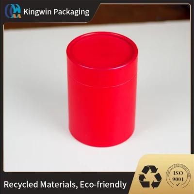 Customized Logo Printed Cardboard Kraft Boxes Paper Round Box Packaging with Lid