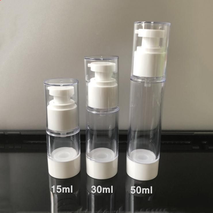 15ml 30ml 50ml Aluminum and Plastic Vacuum Spray Bottle Lotion Bottle