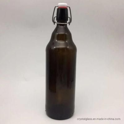 Amber Colored 330ml Beverage Glass Beer Bottles with Easy End Lids