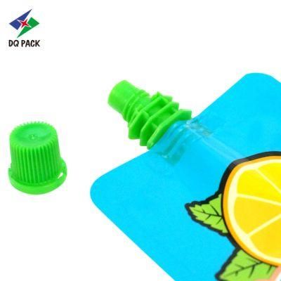 Dq Pack Custom Printed Spout Pouch Refillable Plastic Packaging Bags Cute Packaging Bag for Jelly Packaging