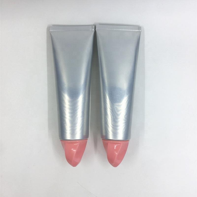 Plastic Tube Clear Aluminum Cosmetic Tube Packaging with Nozzle Cap