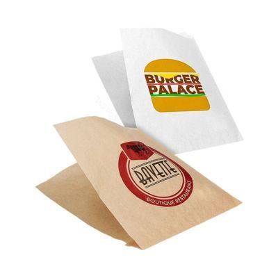 Wholesale PE Coated Kraft Paper Bag Bread Hamburger Packaging Bag