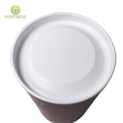 Metal Lid Loose Tea Powder Paper Tube