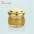 18g Empty Plastic Round Gold Cream Jar