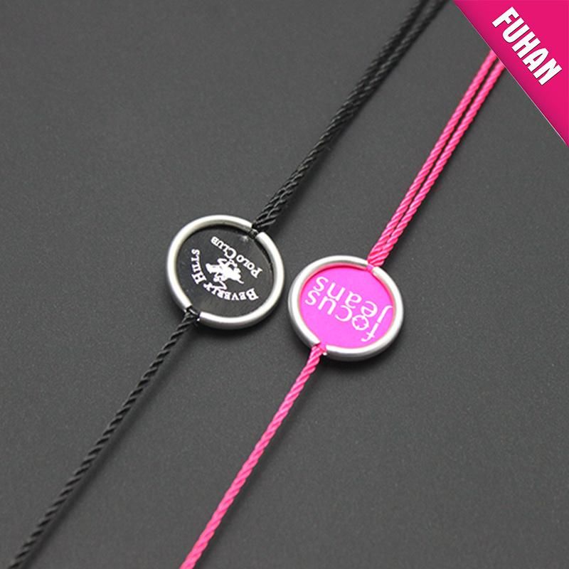 Fashion Garment Logo Hang Tag String Lock Metal Seal Tag