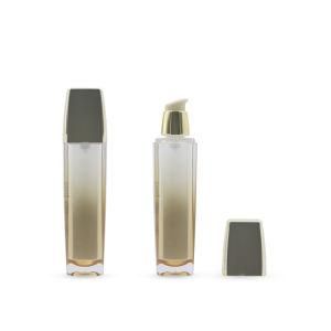 35ml Gradient Color Cosmetic Packaging Airless Double Wall Square Container.