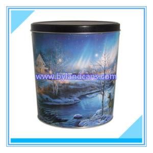 Cone-Shaped Metal Tin Bucket 2 Gallon Popcorn