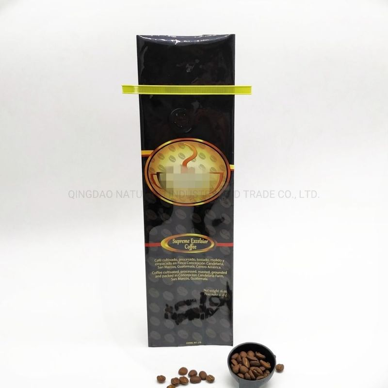 400g Matt Laminated Plastic Aluminum Foil Back Seal Coffee Pouch Valve Bag