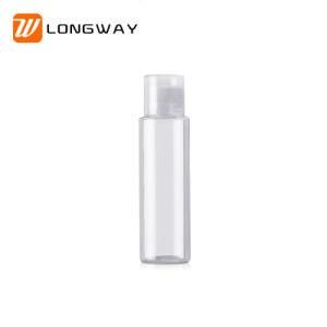 High Quality Transparent Pet Bottle 100ml with Double-Deck Cap