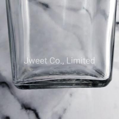 Square Bottle Screw Liquor 1000ml Square Tequila Glass Bottle