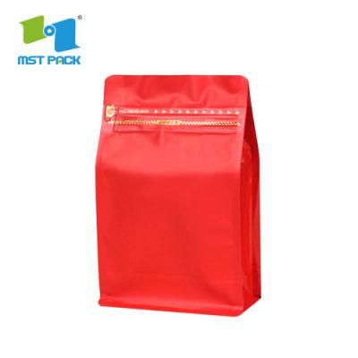 Eco-Friendly High-End Quality Customized Logo Print Aluminum Foil Biodegradable Plastic Coffee Bag Packaging with Zipper