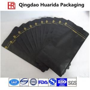 Custom Printed Matte Black Aluminum Foil Food Packaging Bag