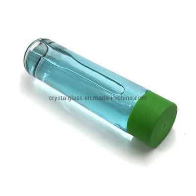 800ml Big Capacity Wideth Mouth Unbreak Glass Beverage Bottle with Plastic Lid