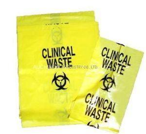 Yellow Plastic LDPE Clinical Waste Bag in Dispenser Packaging