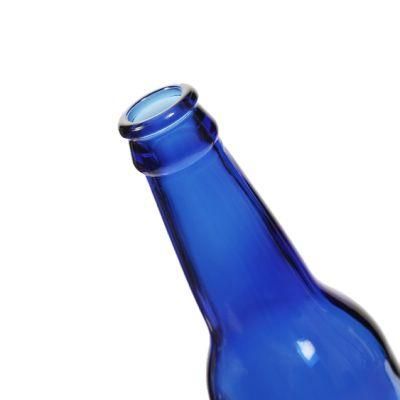 Clear Customize Beer Juice Cola Wine Beverage Rum Whisky White Glass Bottles