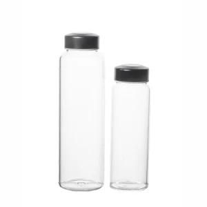 Wholesale Environmental Protection Portable Empty Clear Round Practical Glass Beverage Bottle 350ml