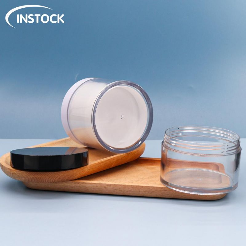 150/200/300g Children′ S Facial Cream Jar Pet Plastic Double-Layer Liner Wide Mouth Bottle Eye Cream Mask Bottle
