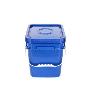 Factory Direct Supply Durable Square Paint Pail Hardware Screw Nail Plastic Pails