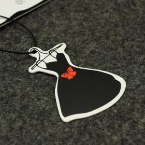 New Design Disclaimer Materials Plastic Paper Leather Folded String Hangtag and Labels for Apparel Clothing Garment Label