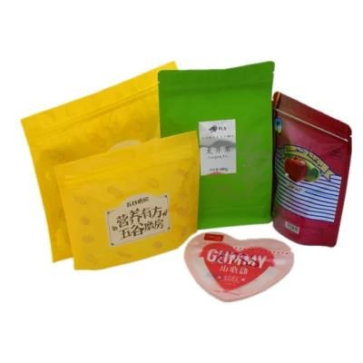 Top Zip Plastic Bag Food Packaging/ 3 Side Seal Zipper Bag/ Stand up Pouch Zip Lock Bag for Beef Jerky Food