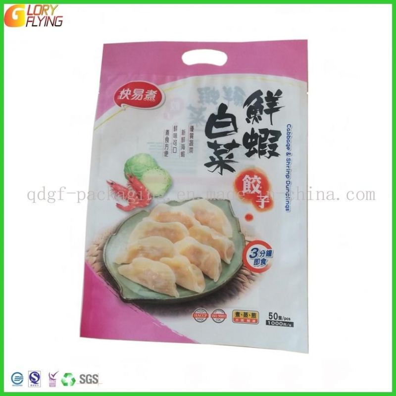 PLA+Pbat Compostable Biodegradable Frozen Mushroom Packaging Bag/Plastic Food Pouch Package with Printing Design From Supplier Factory