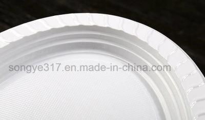 Disposable PS White Oval Tray Plastic Fruit Plate