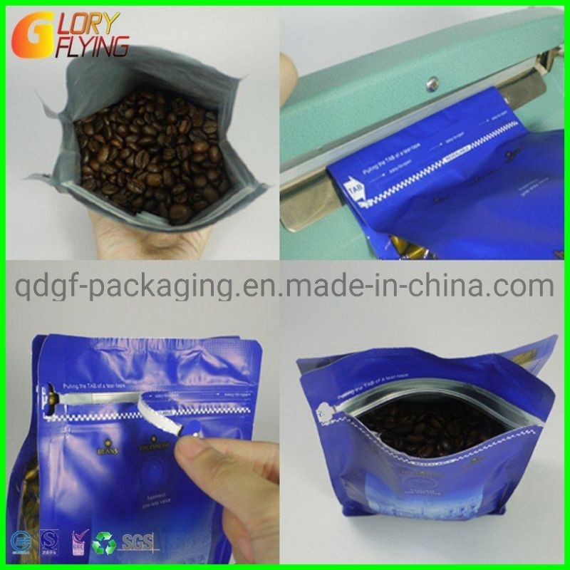 Plastic Product Eco Bag Coffee Packaging Double Zip Lock Bag Supplier From China