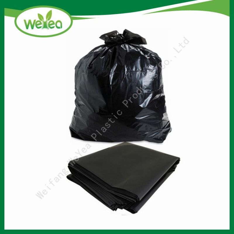 Recycling Extra Large HDPE LDPE Plastic Black Colour Trash Garbage Bag