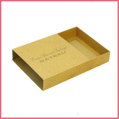 Custom Printed Paper Brown Kraft Box with Window and String