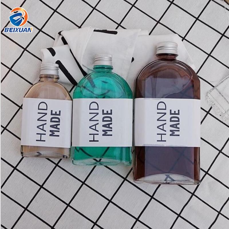 100ml 200ml Hot Selling Glass Bottle Customized Beverage Storage Square Bottle