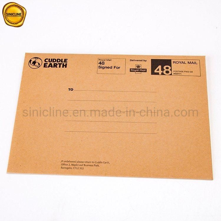 2020 Sinicline Custom Size Eco-Frriendly Kraft Paper Envelope for Mailing